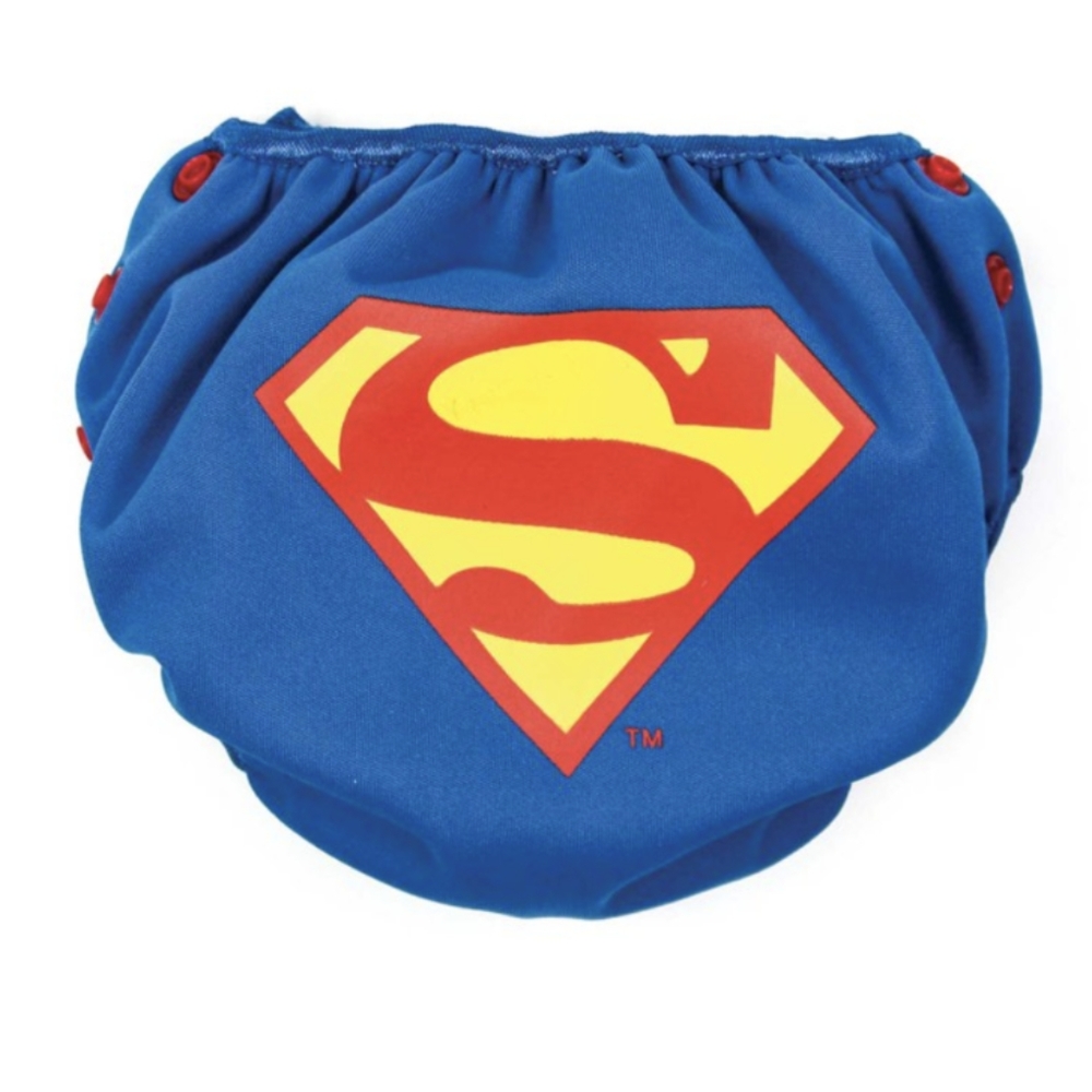 Superman! Bumkins Swim Diaper DC Comics Size Medium 16lb+